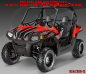 Preview: Racer-X Hintergrundfarbe = Rot, Designfarbe = Schwarz für Polaris RZR 800/800 S - 2006-2010